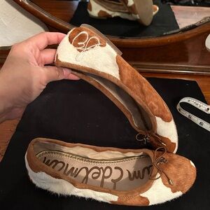 Sam Edelman Brown and White Women's Flats